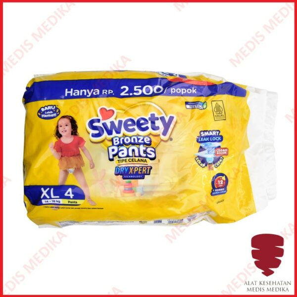 Sweety Bronze Pants XL4 Popok Bayi Anak Celana Diapers Baby Ompol