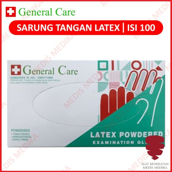 General Care Glove Latex Handscoon Surgery Sarung Tangan Karet Operasi