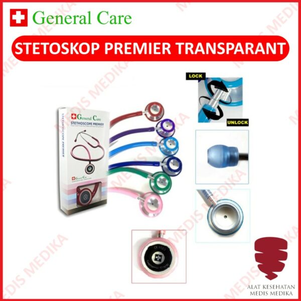 Stetoskop Premier GC Transparant Stethoscope Dokter Warna General Care