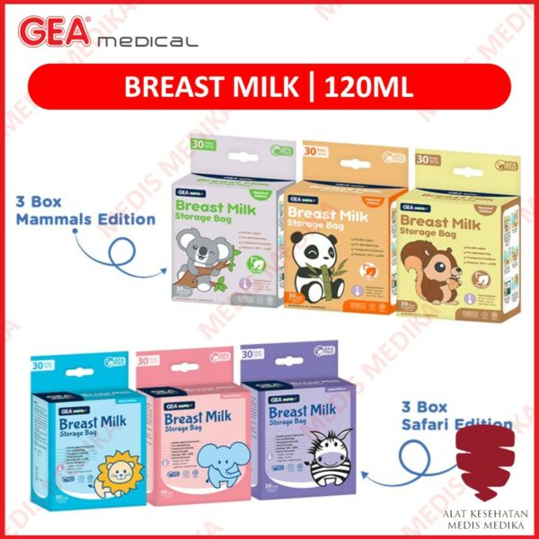 Kantong Asi 120 ml Gea BreastMilk Storage Bag Baby Breast Milk 120ml