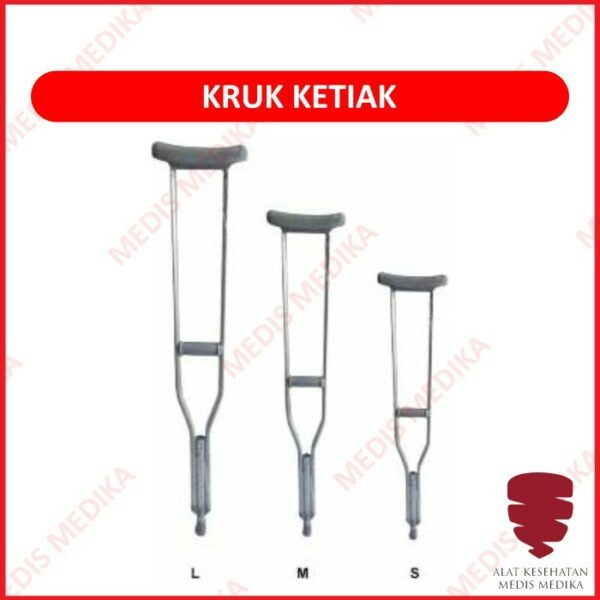 Kruk Tongkat Ketiak Uk L M Onemed Alat Bantu Jalan Crutch Large Medium