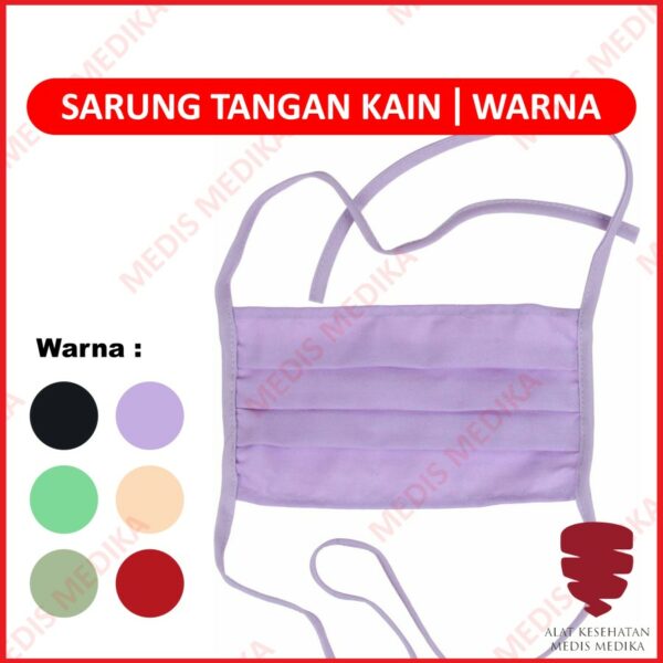 Masker Kain Tie On Warna Polos Debu Motor Face Mask Mulut Hijab Tali