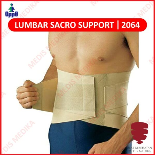 Oppo Lumbar Sacro Support 2064 Korset Penyangga Pelindung Pinggang