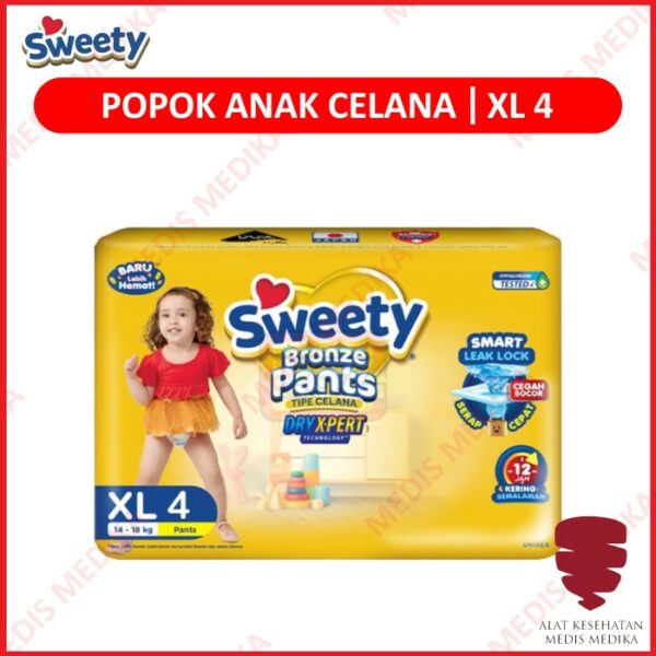 Sweety Bronze Pants XL4 Popok Bayi Anak Celana Diapers Baby Ompol