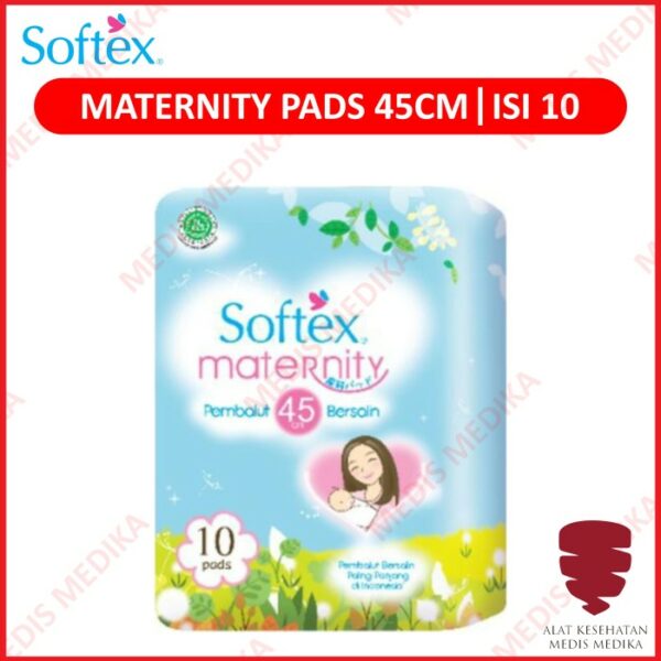 Softex Maternity 45cm Isi 10 Pembalut Ibu Hamil Bersalin Ultra soft