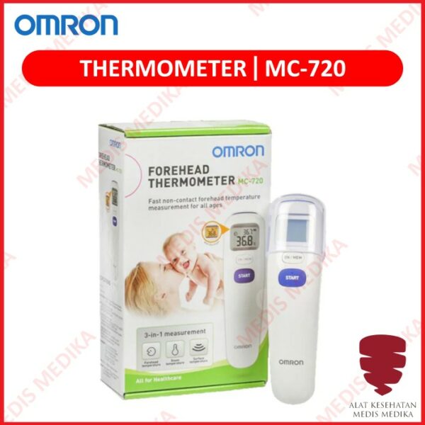 Thermometer Infrared MC720 Alat Ukur Suhu Badan Bayi Forehead Omron