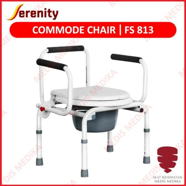 Kursi Commode Chair Serenity FS813 Toilet BAB Buang Air Tanpa Roda