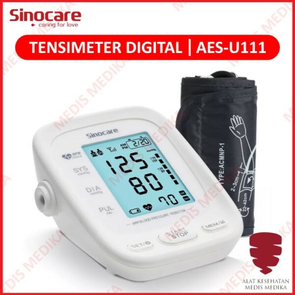 Tensimeter Digital Sinocare AES-U111 Alat Ukur Tensi Tes Tekanan Darah
