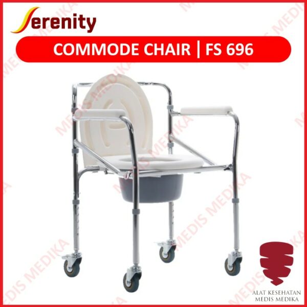 Kursi Commode Chair Serenity FS696 Toilet BAB Buang Air Besar Roda