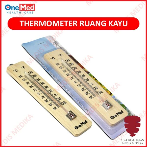 Thermometer Ruang Kayu Onemed Termometer Ruangan Thermo Dinding Wooden