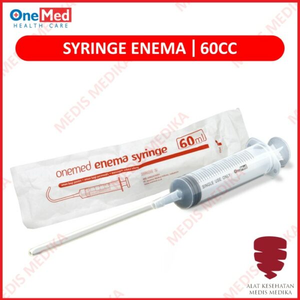 Syringe Enema 60cc Onemed Gliserin Spet Spuit Suntikan Suntik 60 cc