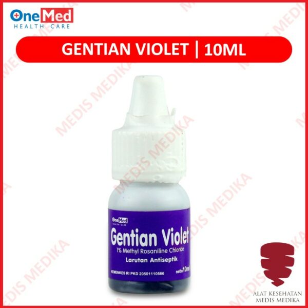 Gentian Violet 10ml Onemed Obat Bibir Pecah Kumur Luka Mulut Sariawan