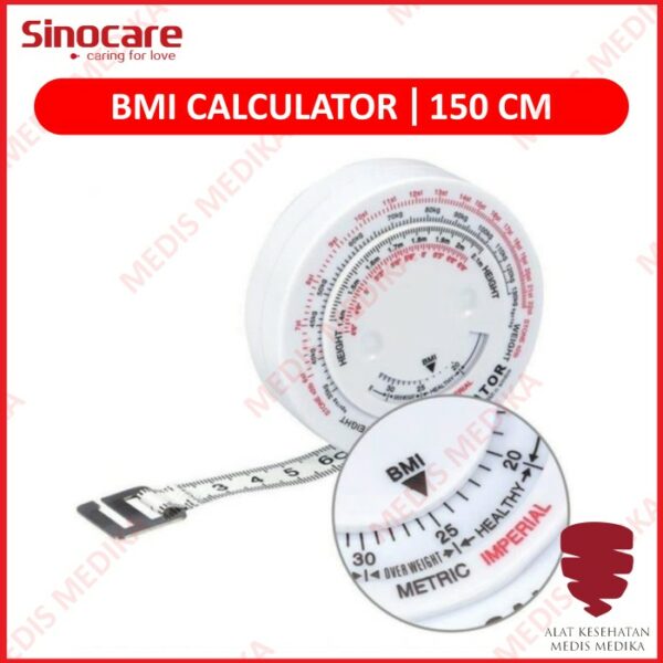 BMI Calculator Sinocare Meteran Lingkar Perut Alat Ukur Pengukur Body
