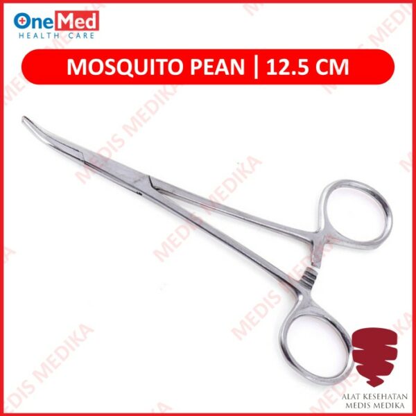 Mosquito Pean Bengkok 12.5cm Onemed Klem Stainless Operasi 12.5 cm
