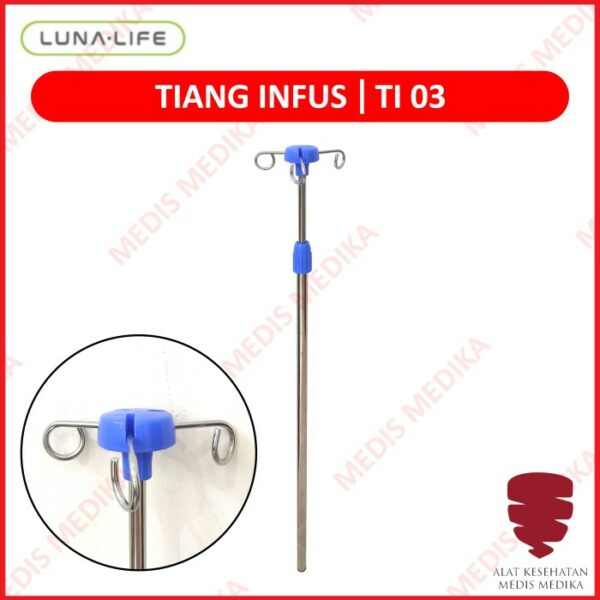 Tiang Infus Bed Crank Kursi roda Alat Gantungan Adjustable Rawat Inap