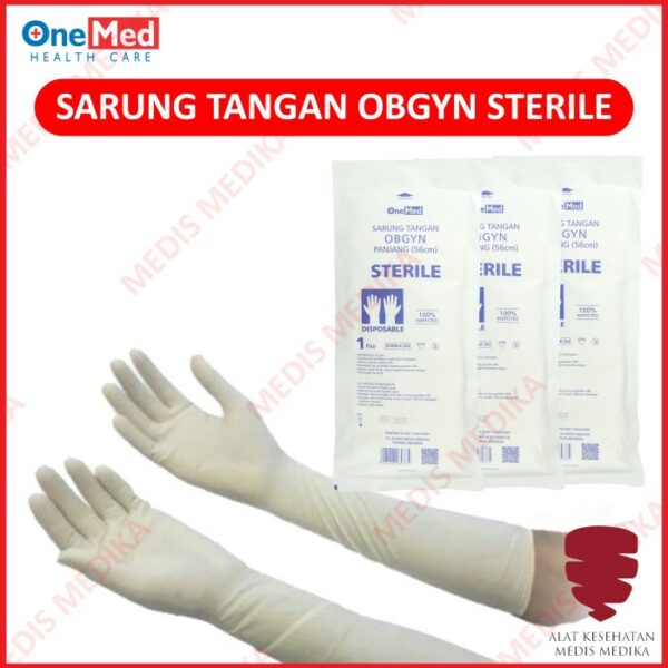 Sarung Tangan Latex Obgyn Sterile Onemed Ginekologi Glove Gynaecologi