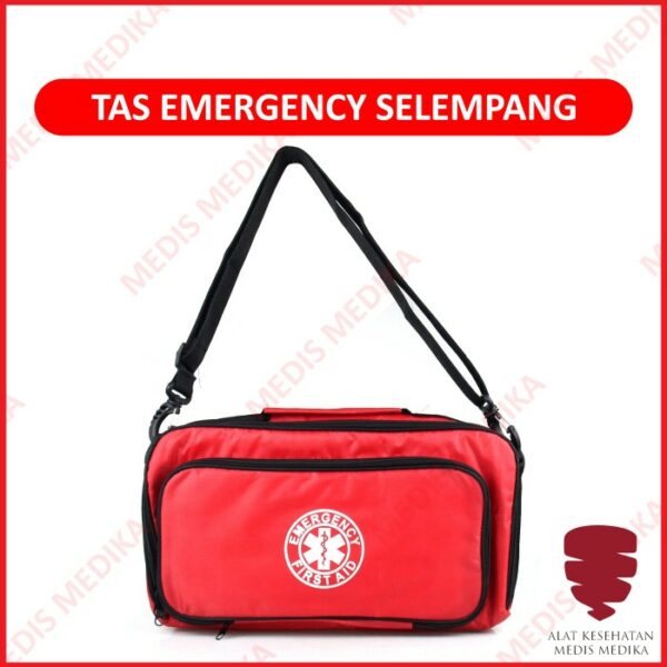Tas Emergency Kit Selempang Bag PMI P3K Firts Aids Medis Merah Jinjing