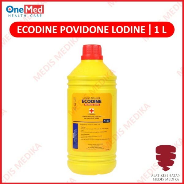 Ecodine Povidone Iodine 1 Liter Obat Merah Antiseptik Refill OneMed