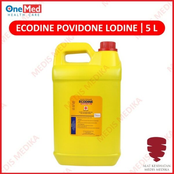 Ecodine Povidone Iodine 5 Liter Obat Sejenis Betadin Refill OneMed 5L