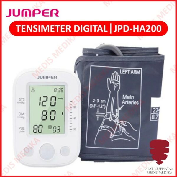 Tensimeter Digital Jumper JPD-HA200 Ukur Tensi Tekanan Darah + Suara