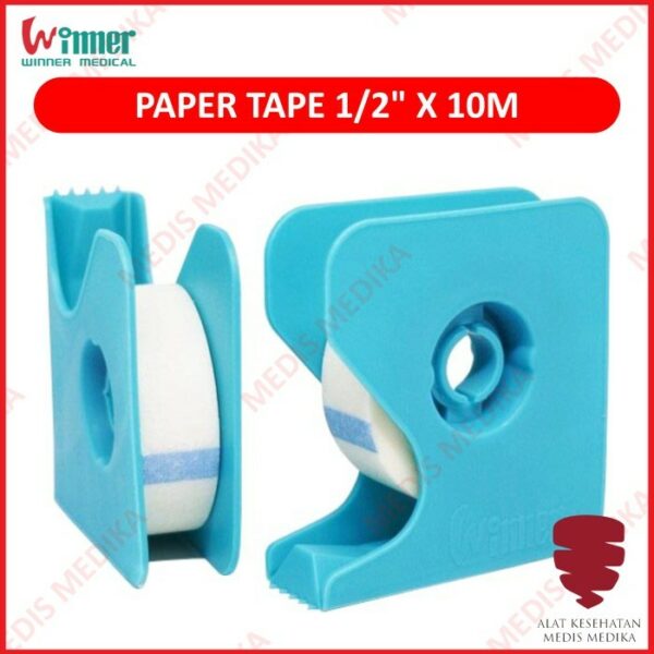 Winner Paper Tape 1/2″ Plaster Kertas Medis Isopore Dispenser 1/2 Inch