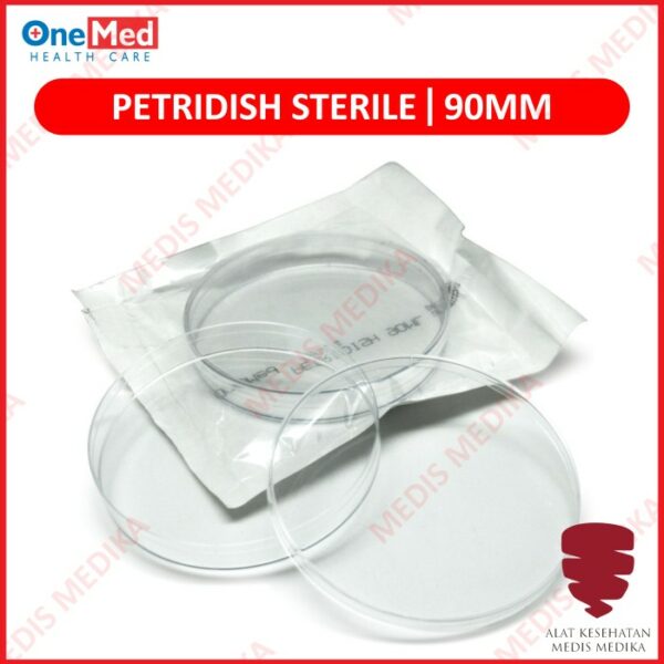 Petri Dish 90 x 15 mm Onemed Cawan Petridish Steril 90×15 Disposable