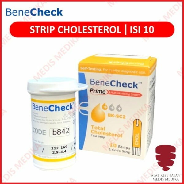 Strip Cholesterol Isi 10 BeneCheck Test Kolesterol Bene Check Refill