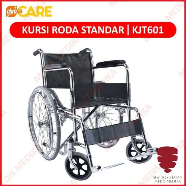 Kursi Roda Chrona Care KJT601 Standard Putih Wheel Chair Velg Jari