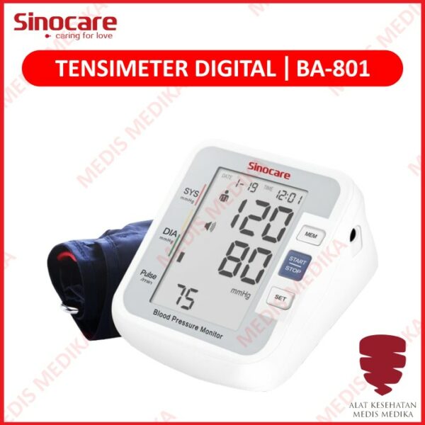 Tensimeter Digital BA801 Alat Ukur Cek Tekanan Darah Tensi Sinocare