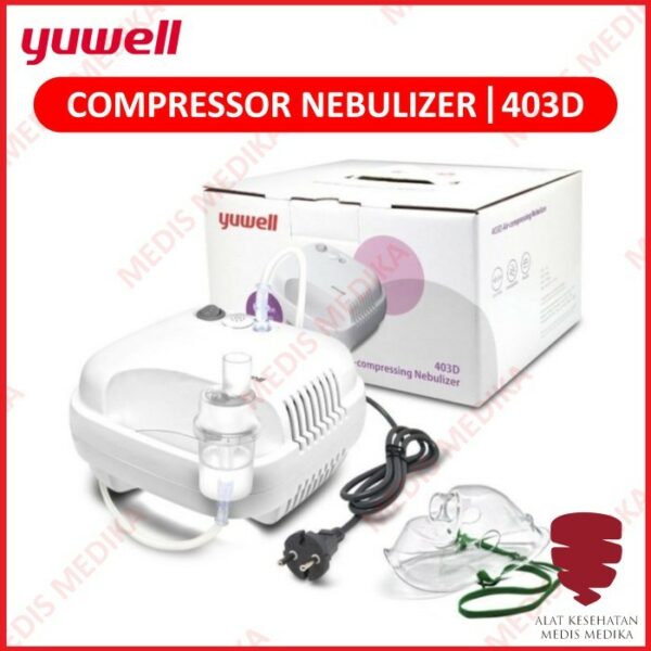 Compressor Nebulizer Yuwell 403D Portable Alat Uap Terapi Pernafasan