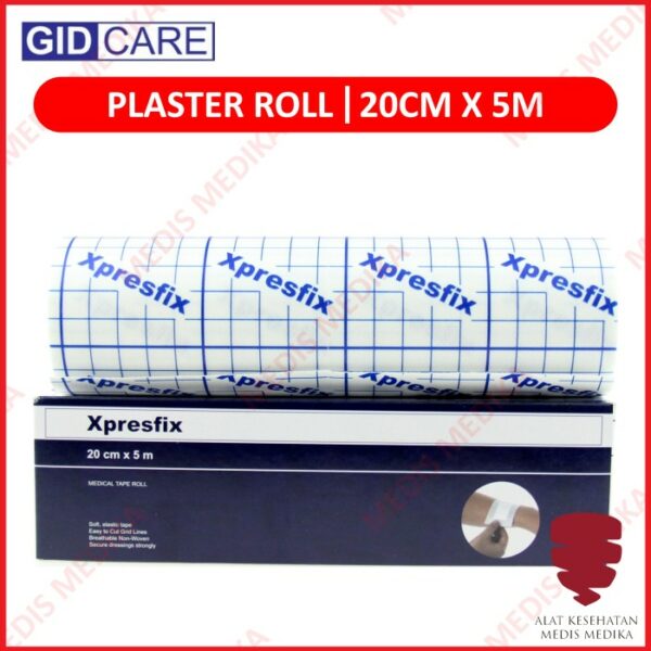 Xpresfix Non-Woven 20x500cm GID Care Plester Luka Adhesive Tape Roll