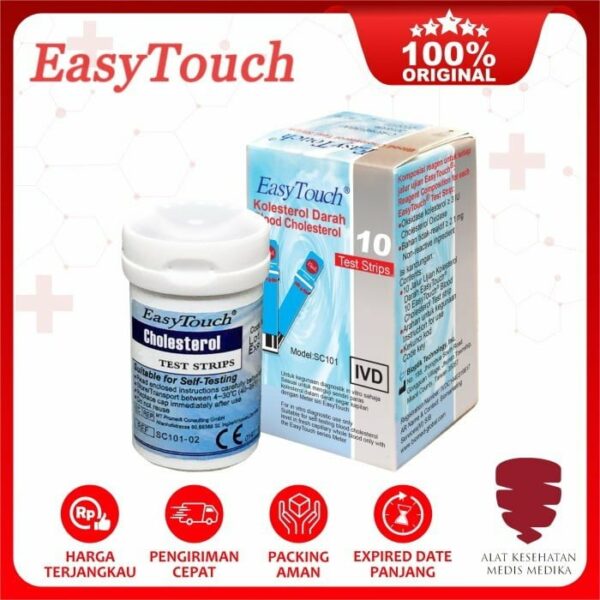Easytouch Cholestrol Test Strip Kolesterol Refill Isi 10 Easy Touch