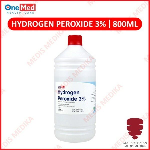 Hydrogen Peroxide 3% Onemed 800ml H2O2 Hidrogen Peroksida Antiseptik