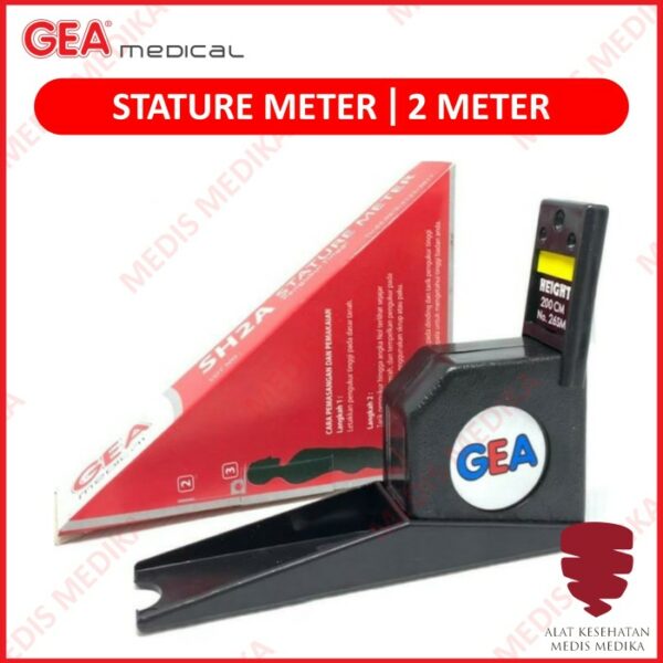Stature Meter Alat Ukur Tinggi Badan 2 meter GEA Pengukur Staturemeter