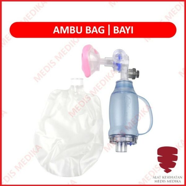 Ambu Bag Baby Manual Disposable Resuscitator Set Bayi Alat Pernapasan