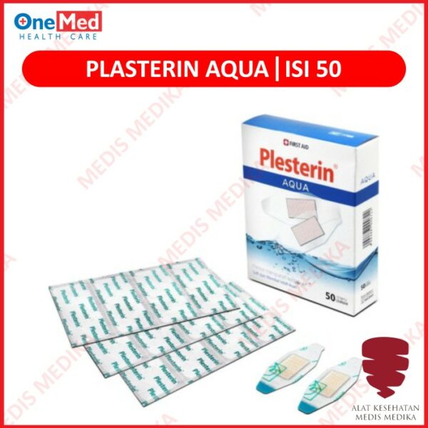 Plesterin Aqua Isi 50 Pcs Anti Air Elastis Plester Luka Box Onemed