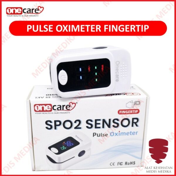 Oxymeter Fingertrip Pulse Oximeter Alat Diagnosa Kadar Oksigen Onecare