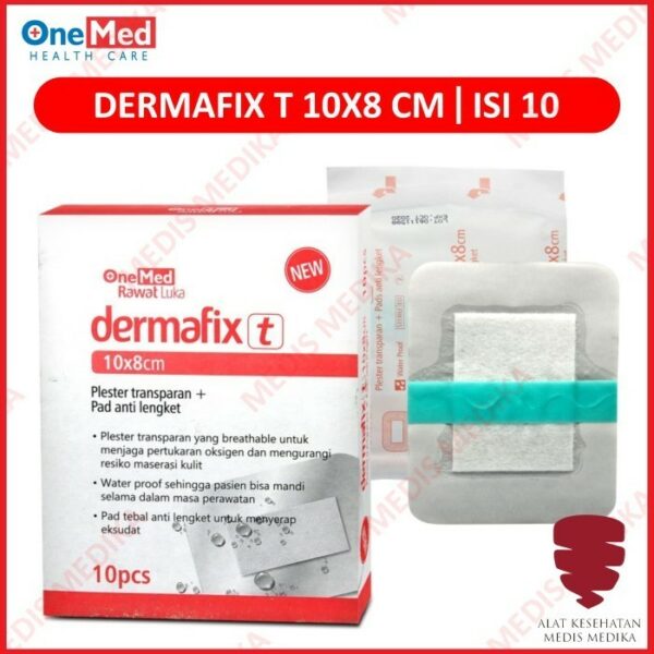 Dermafix T 10 X 8cm Peralatan P3K Plester Luka Anti Air Onemed Ecer