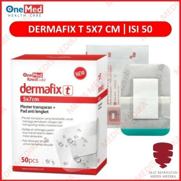 Dermafix T 5 X 7cm Peralatan P3K Plester Luka Anti Air Onemed Ecer