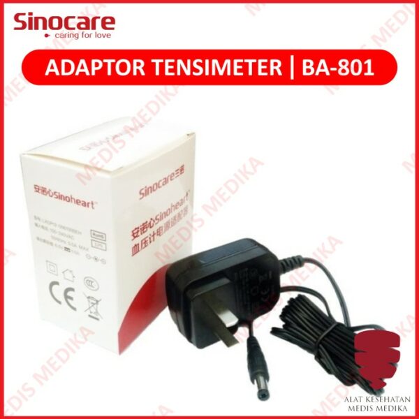 Adaptor AC Cas Tensinmeter Tensi Peralatan Penambah Daya Sinocare