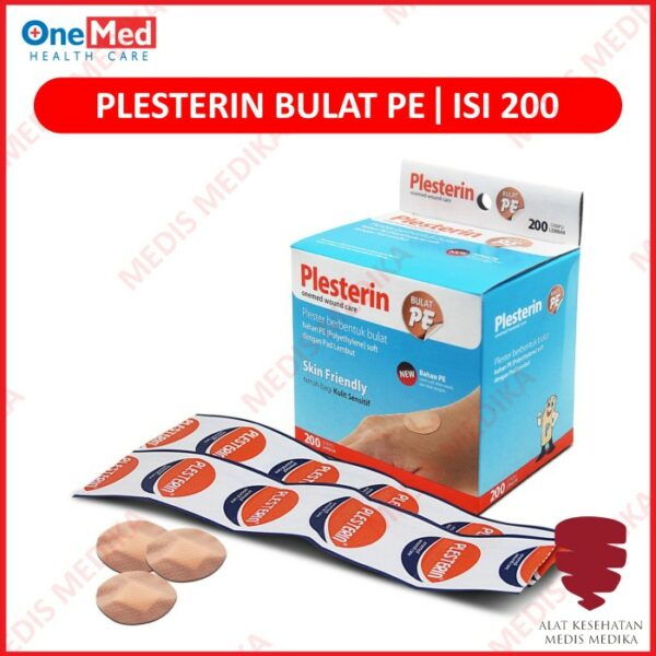 Plesterin Bulat PE Coklat Plester Penutup Luka Peralatan P3K Onemed