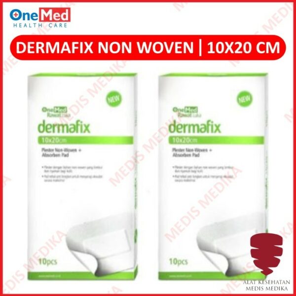 Dermafix Non Woven 10 X 20CM Onemed Plester Luka Alat P3K Isi 10 Pcs