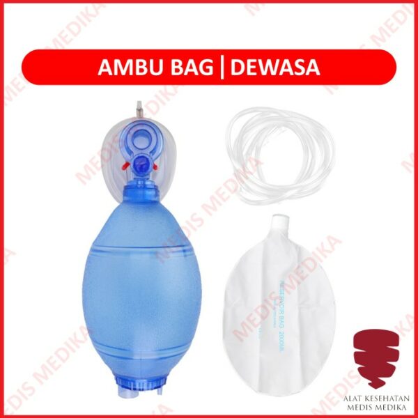 Resuscitator Dewasa Ambu Bag GEA Peralatan P3K Emergency Silicone