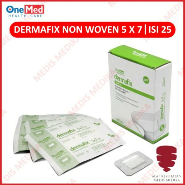 Dermafix Non Woven 5 X 7 CM Onemed Plaster Plester Luka Alat P3K 25