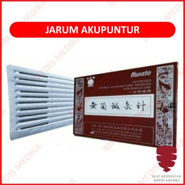 Hwato Jarum 0.3 Jarum Akupuntur Steril Plain Stainless Handle 0.30×40