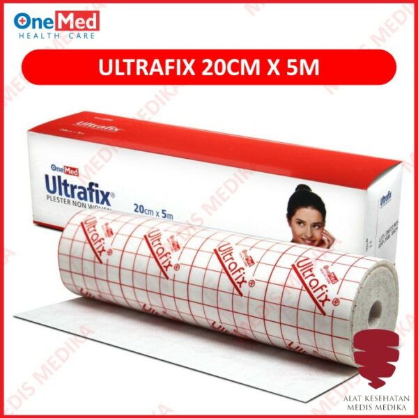 Plester Ultrafix 20cmx5m Onemed Perban Penutup Luka Non Woven Roll