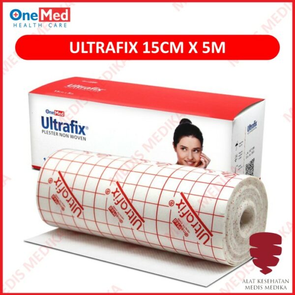 Plester Ultrafix 15cmx5m Onemed Perban Penutup Luka Non Woven Roll