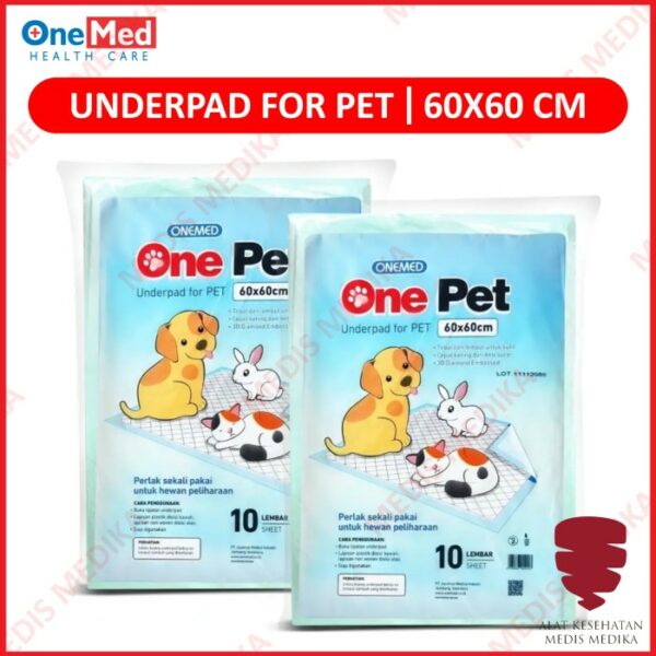 Underpad 60X60cm Onepet Isi 10 Onemed 60×60 One Pet Under Pad Hewan