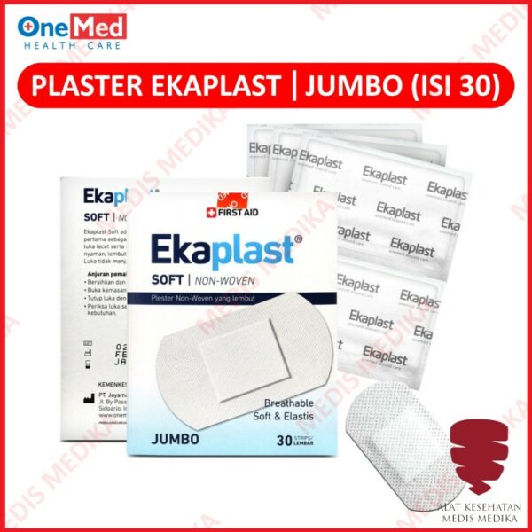 Plester Luka Ekaplast Size Jumbo Onemed Plaster Non Woven 40×72 mm Box
