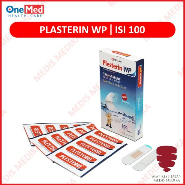 Onemed Plesterin WP Plaster Luka Kedap Air Trasnparan Peralatan P3K